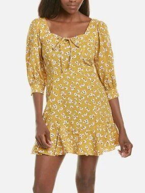 Episode Floral Tie Front Mini Dress Size Medium